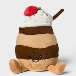 Gigglescape Valentines Sweets Chocolate Pudding Plush Stuffed Anima 6” NWT